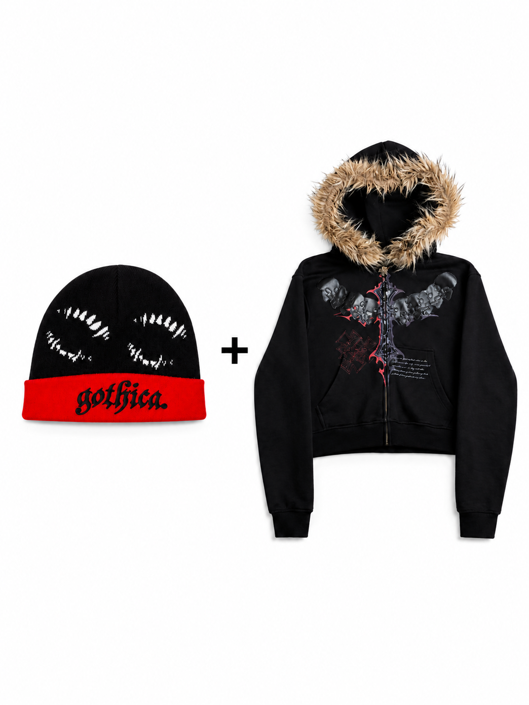Melancholic Rage Hoodie + Vamp Beanie Bundle